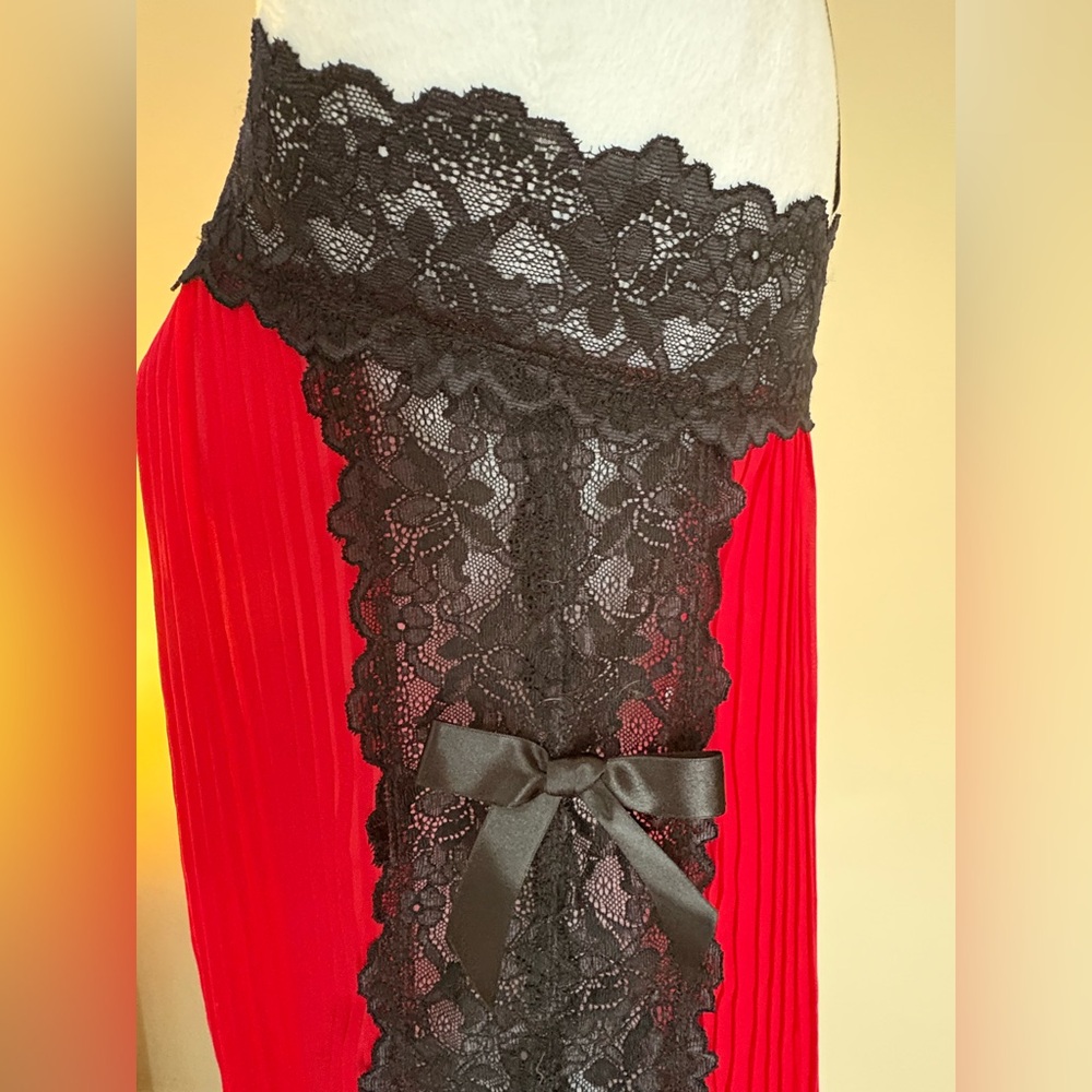 🎾Lace Pleated Baby Doll - Picture 4 of 6